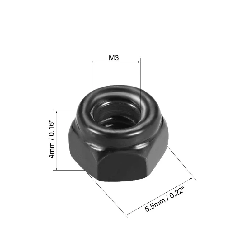 M25 x 045mm Nylon Insert Hex Lock Nut88 M25 x 045mm Nylon Insert Hex Lock Nut88