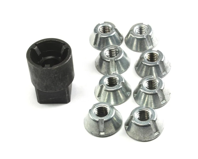Tamper-proof three-slot nut107 Tamper-proof three-slot nut107