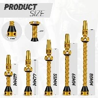 Ultra-light alloy Presta valve stem kit Ultra-light alloy Presta valve stem kit