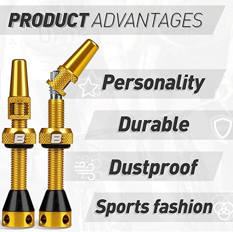 Tubeless Presta valve stems