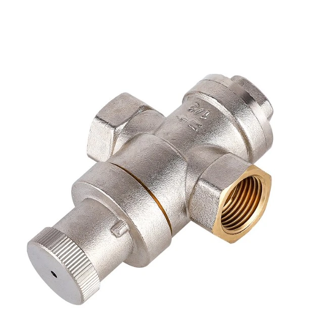 Brass nickel plated pressure reducing valve for corrosion prevention Brass nickel plated pressure reducing valve for corrosion prevention