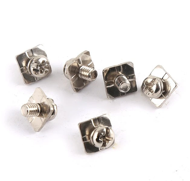 Square pad combination bolt Square pad combination bolt