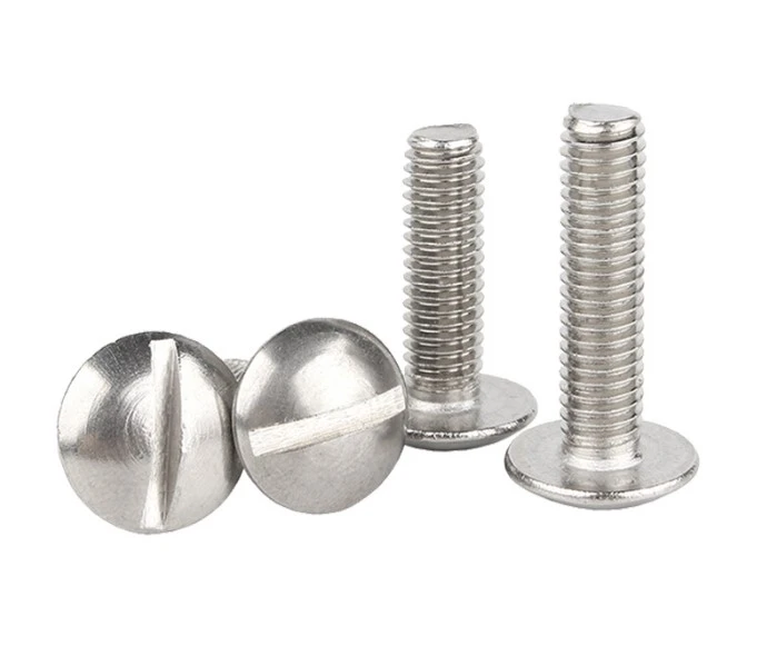 High quality flat round head straight groove bolt High quality flat round head straight groove bolt