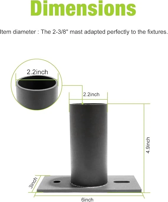 Slip Joint Adapter Bracket with 2-38