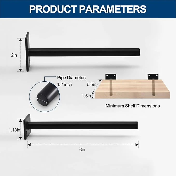 Heavy duty shelf support