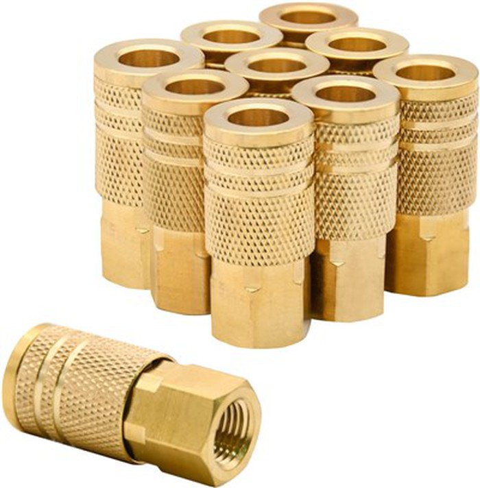1/4 Inch Brass Female Industrial Coupler Nut 1/4 Inch Brass Female Industrial Coupler Nut
